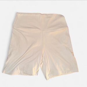 all in motion High-Waist Cream Bike Shorts
